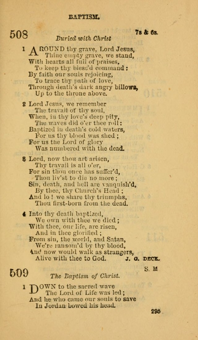 The Canadian Baptist Hymn Book page 295