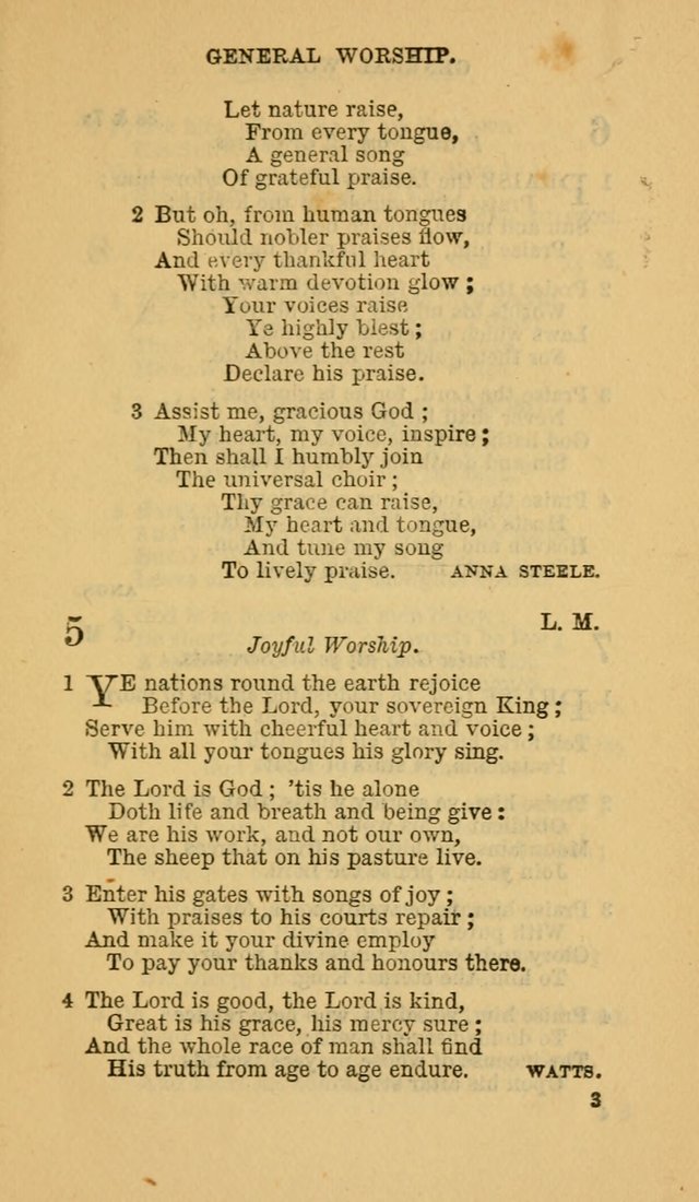 The Canadian Baptist Hymn Book page 3