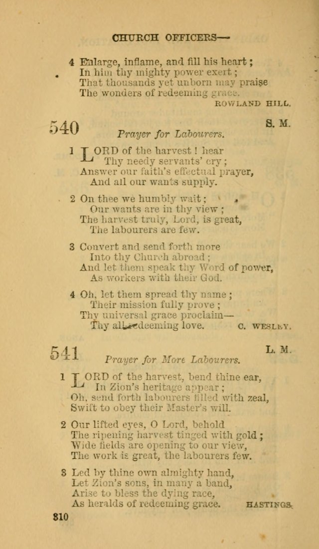 The Canadian Baptist Hymn Book page 310