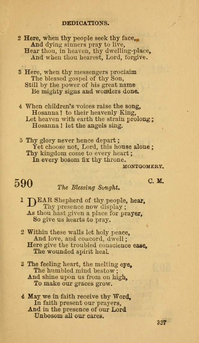 The Canadian Baptist Hymn Book page 337