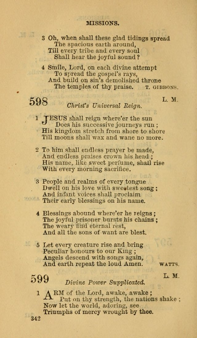 The Canadian Baptist Hymn Book page 342