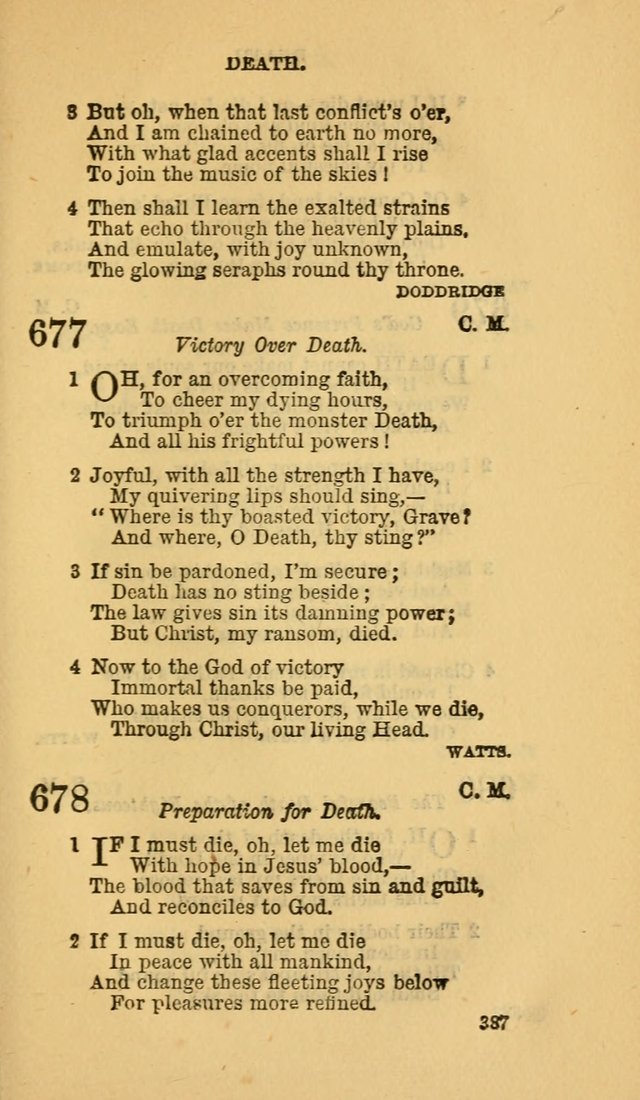 The Canadian Baptist Hymn Book page 387