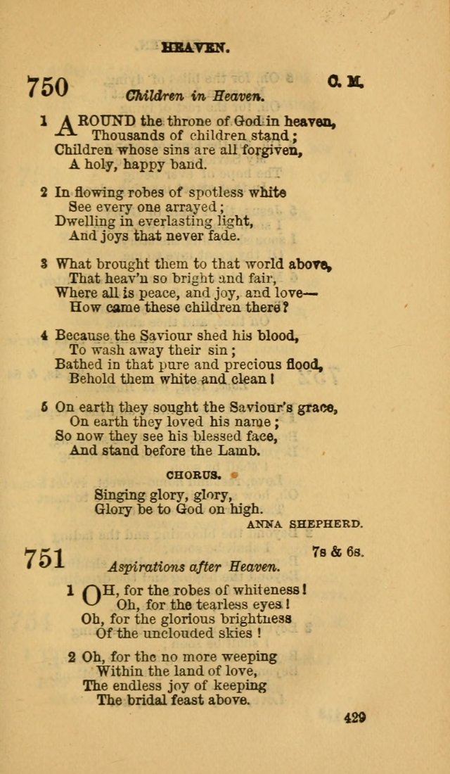 The Canadian Baptist Hymn Book page 429