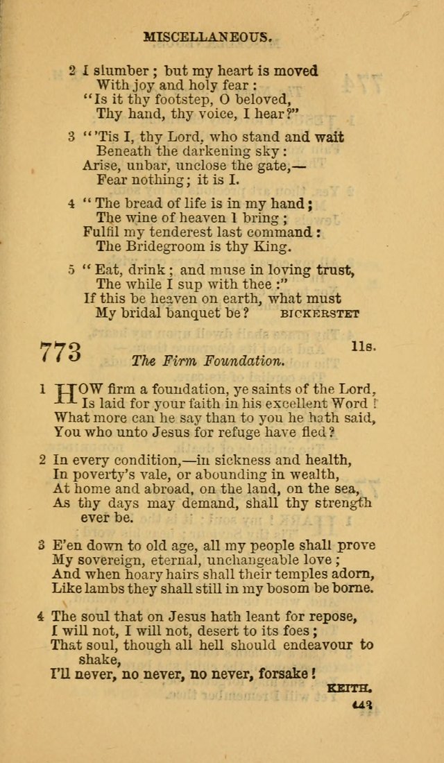 The Canadian Baptist Hymn Book page 443