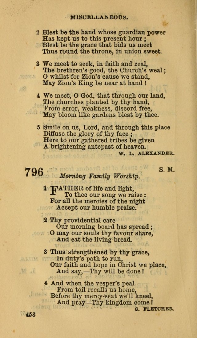 The Canadian Baptist Hymn Book page 458