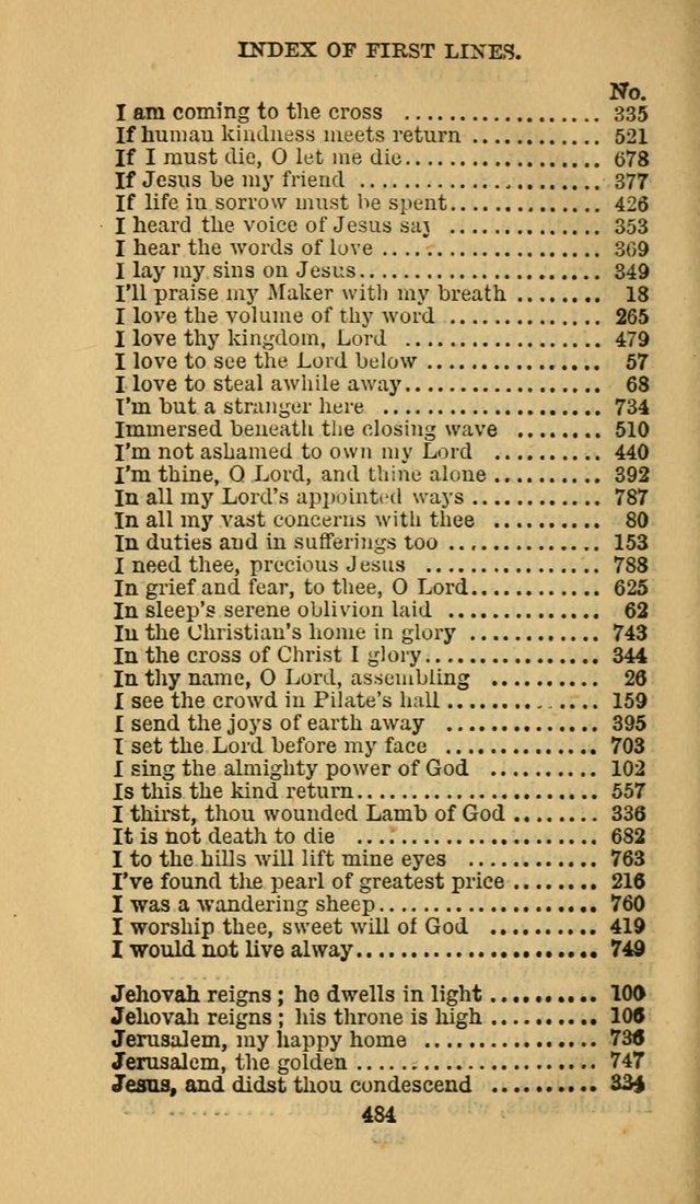 The Canadian Baptist Hymn Book page 484