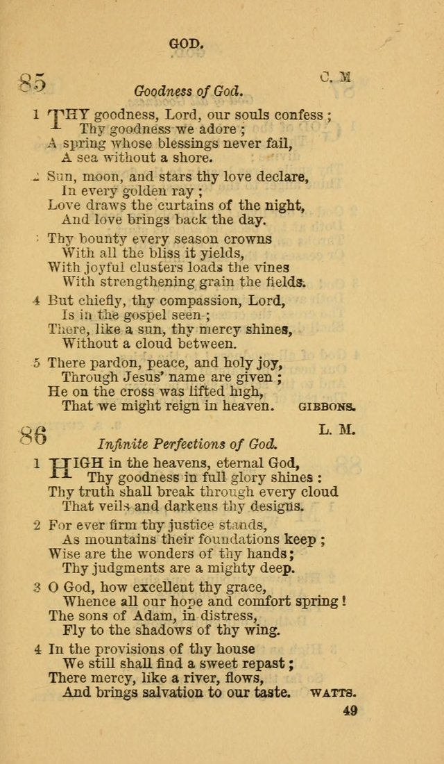 The Canadian Baptist Hymn Book page 49