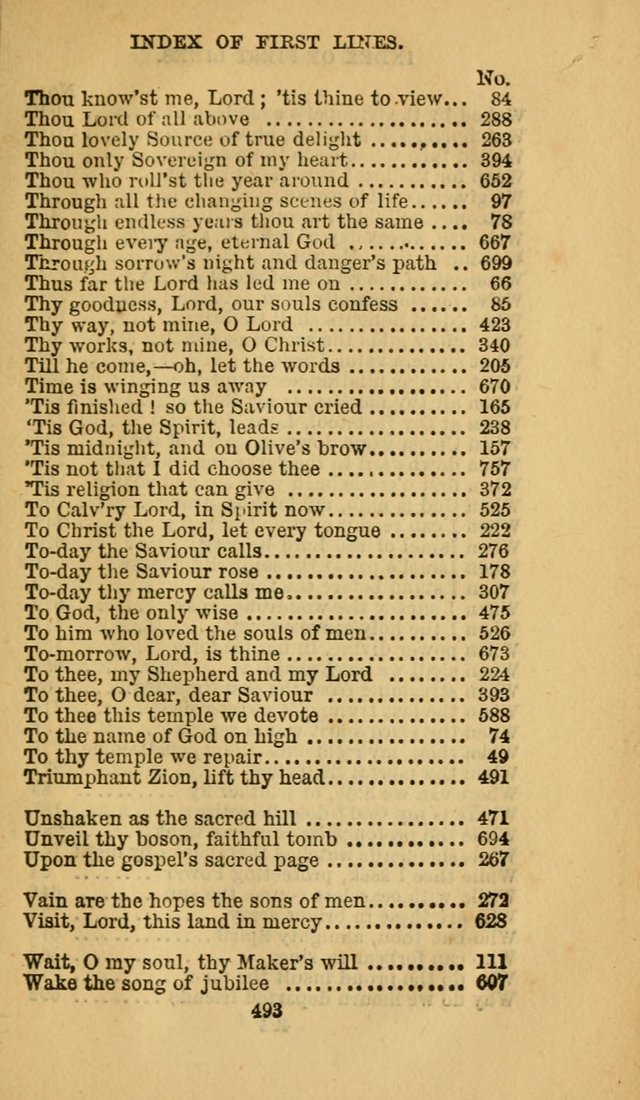 The Canadian Baptist Hymn Book page 493