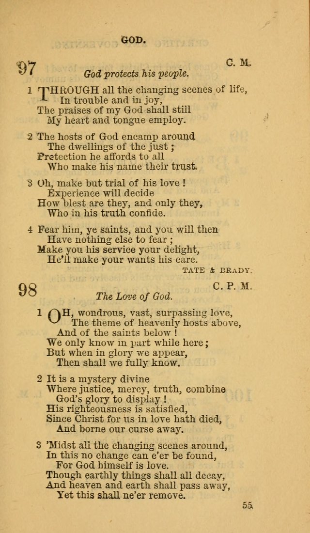 The Canadian Baptist Hymn Book page 55