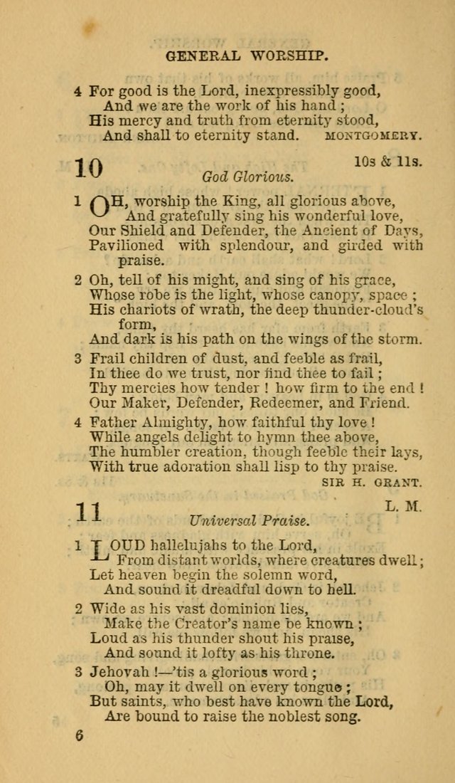 The Canadian Baptist Hymn Book page 6