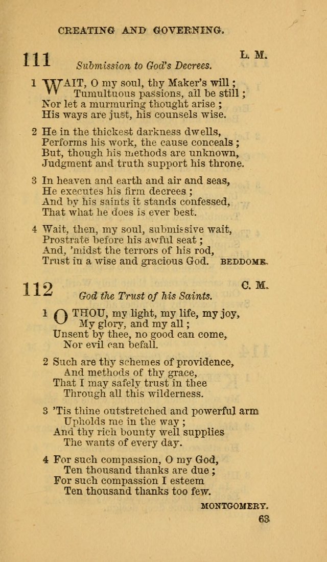 The Canadian Baptist Hymn Book page 63