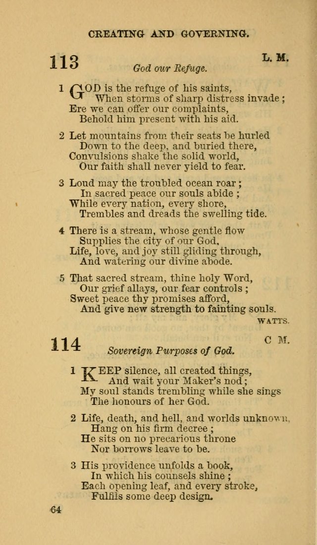 The Canadian Baptist Hymn Book page 64