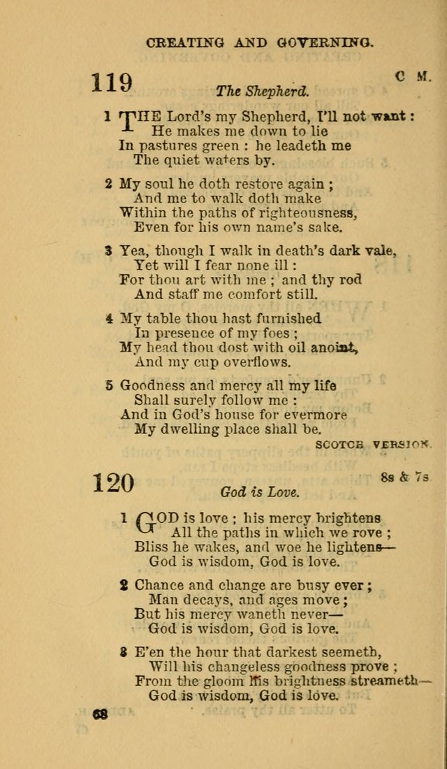 The Canadian Baptist Hymn Book page 68