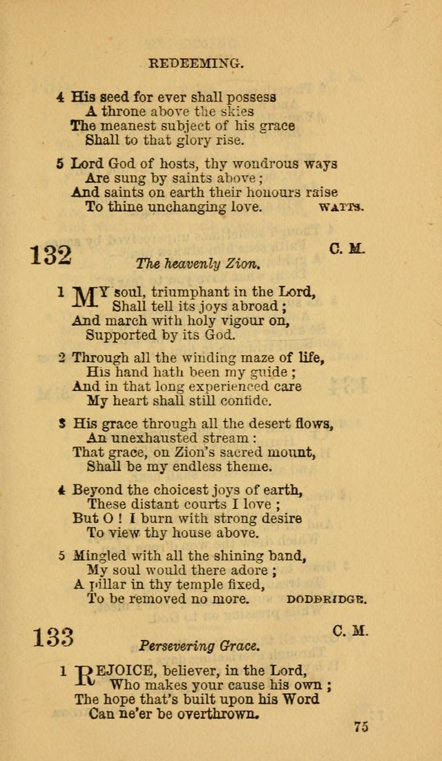 The Canadian Baptist Hymn Book page 75