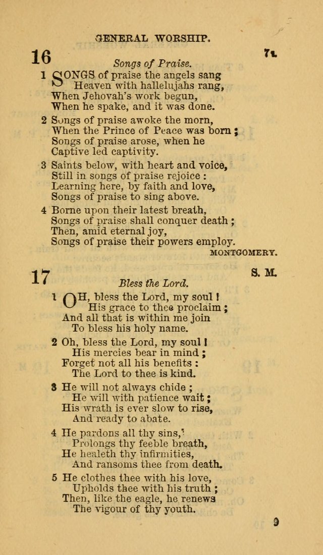 The Canadian Baptist Hymn Book page 9