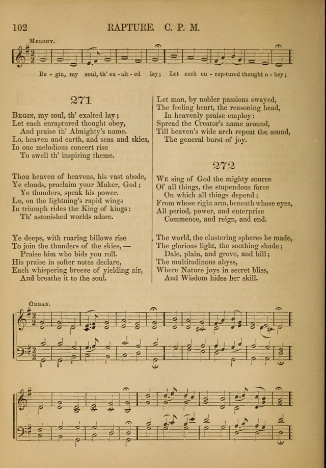 Church Choral-Book: containing tunes and hymns for congregational singing, and adapted to choirs and social worship page 102