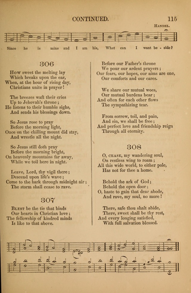 Church Choral-Book: containing tunes and hymns for congregational singing, and adapted to choirs and social worship page 115