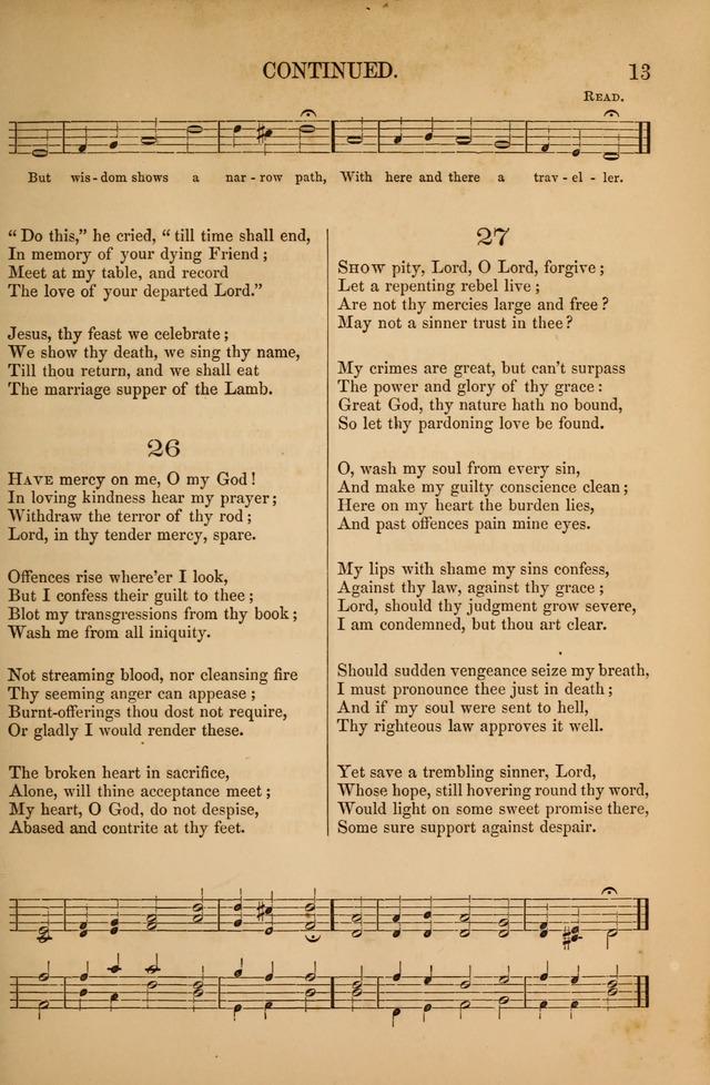 Church Choral-Book: containing tunes and hymns for congregational singing, and adapted to choirs and social worship page 13