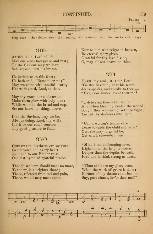 Church Choral-Book: containing tunes and hymns for congregational singing, and adapted to choirs and social worship page 139