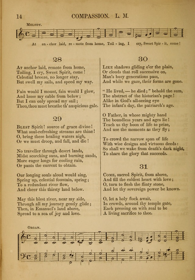 Church Choral-Book: containing tunes and hymns for congregational singing, and adapted to choirs and social worship page 14