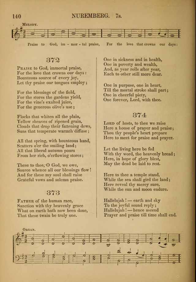 Church Choral-Book: containing tunes and hymns for congregational singing, and adapted to choirs and social worship page 140