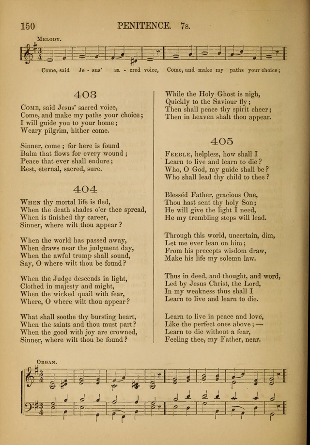 Church Choral-Book: containing tunes and hymns for congregational singing, and adapted to choirs and social worship page 150