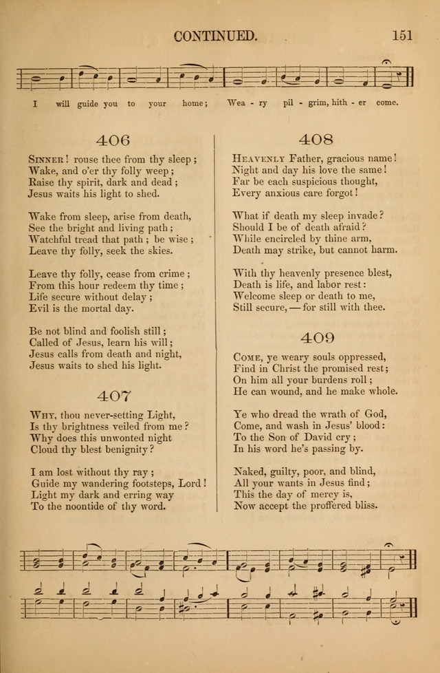 Church Choral-Book: containing tunes and hymns for congregational singing, and adapted to choirs and social worship page 151