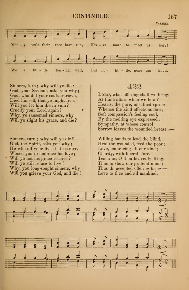 Church Choral-Book: containing tunes and hymns for congregational singing, and adapted to choirs and social worship page 157