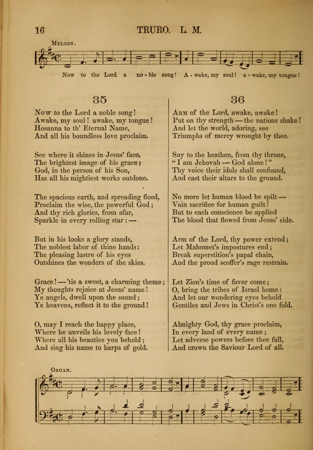 Church Choral-Book: containing tunes and hymns for congregational singing, and adapted to choirs and social worship page 16