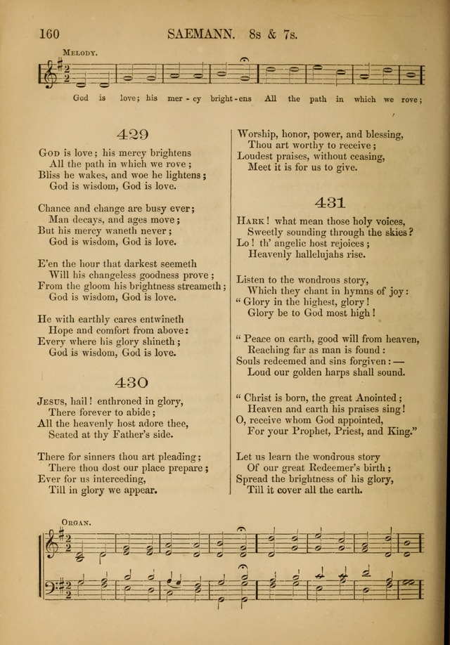 Church Choral-Book: containing tunes and hymns for congregational singing, and adapted to choirs and social worship page 160