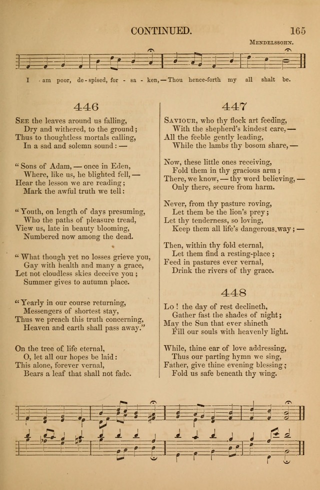 Church Choral-Book: containing tunes and hymns for congregational singing, and adapted to choirs and social worship page 165