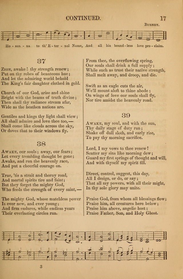 Church Choral-Book: containing tunes and hymns for congregational singing, and adapted to choirs and social worship page 17