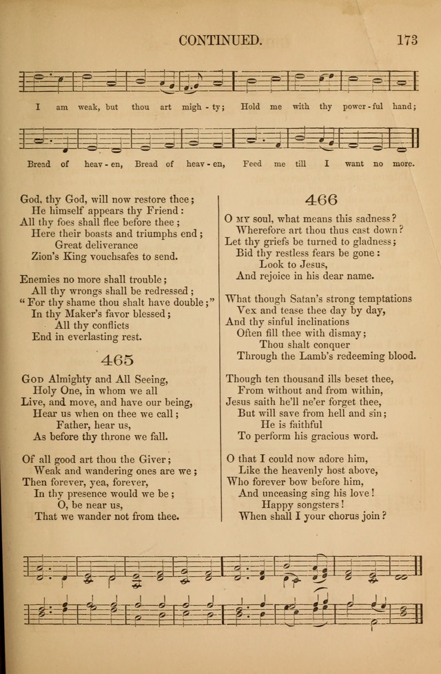 Church Choral-Book: containing tunes and hymns for congregational singing, and adapted to choirs and social worship page 173