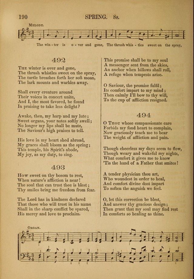 Church Choral-Book: containing tunes and hymns for congregational singing, and adapted to choirs and social worship page 190