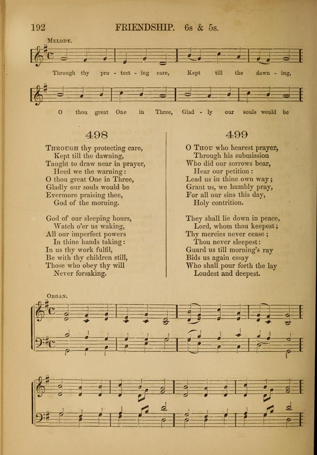 Church Choral-Book: containing tunes and hymns for congregational singing, and adapted to choirs and social worship page 192