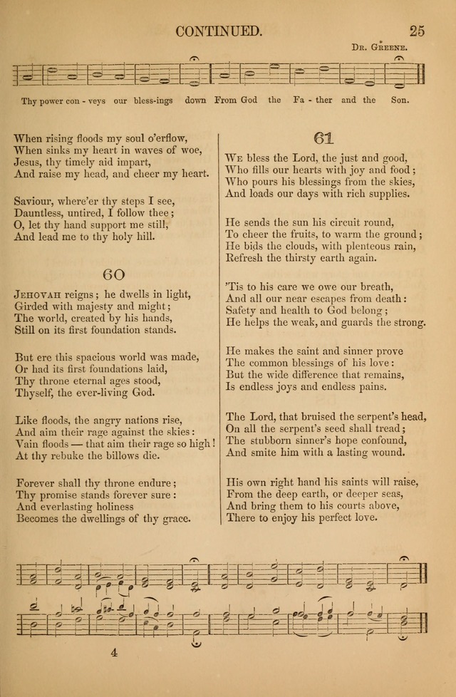 Church Choral-Book: containing tunes and hymns for congregational singing, and adapted to choirs and social worship page 25