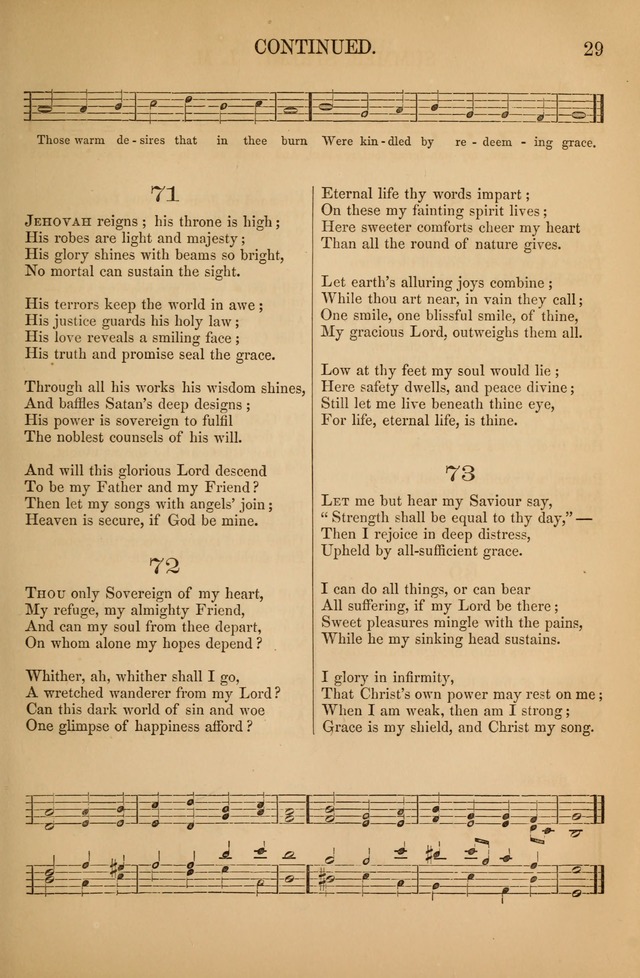 Church Choral-Book: containing tunes and hymns for congregational singing, and adapted to choirs and social worship page 29