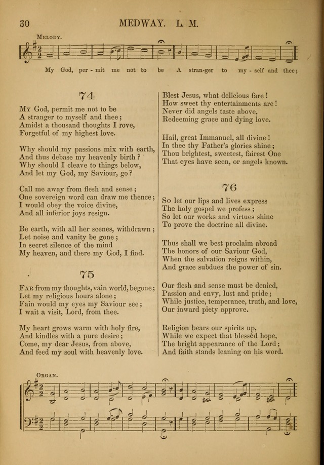 Church Choral-Book: containing tunes and hymns for congregational singing, and adapted to choirs and social worship page 30