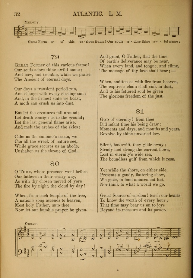 Church Choral-Book: containing tunes and hymns for congregational singing, and adapted to choirs and social worship page 32