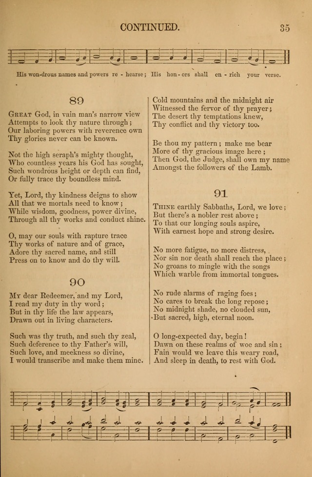 Church Choral-Book: containing tunes and hymns for congregational singing, and adapted to choirs and social worship page 35