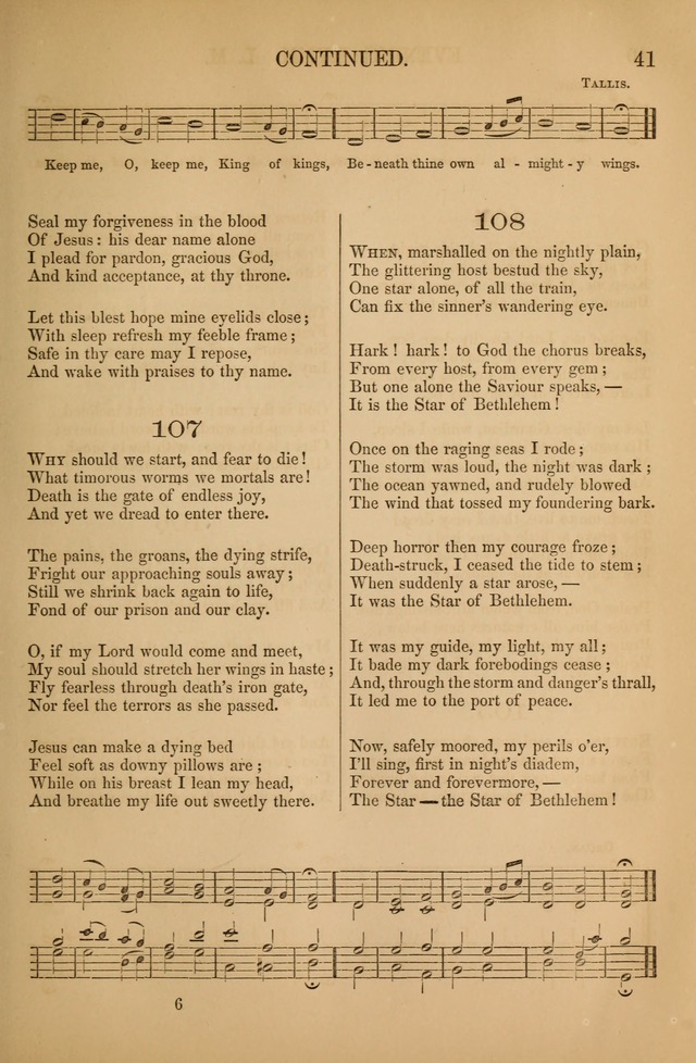 Church Choral-Book: containing tunes and hymns for congregational singing, and adapted to choirs and social worship page 41