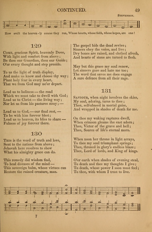 Church Choral-Book: containing tunes and hymns for congregational singing, and adapted to choirs and social worship page 49