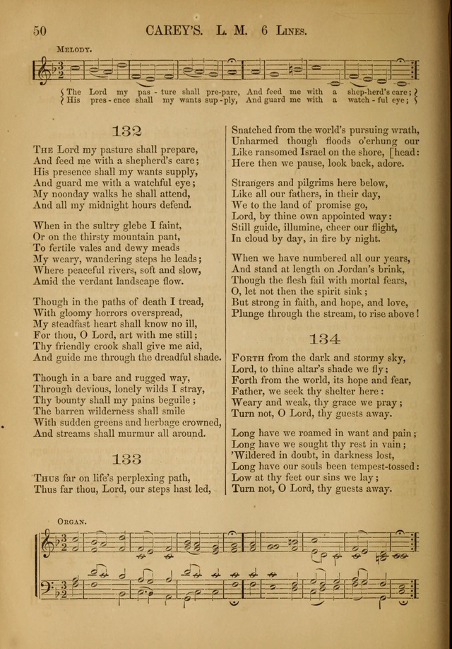 Church Choral-Book: containing tunes and hymns for congregational singing, and adapted to choirs and social worship page 50