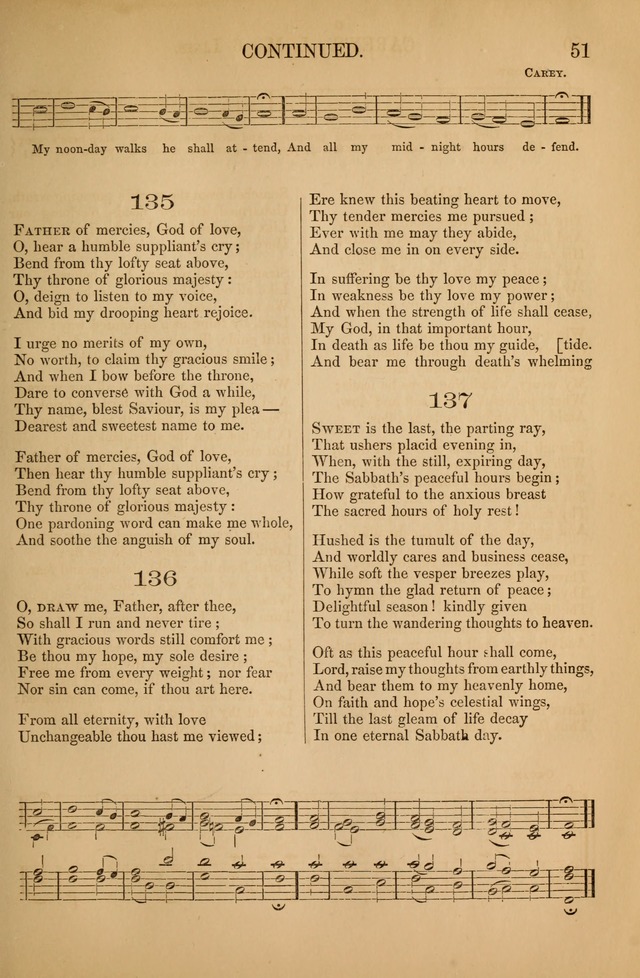 Church Choral-Book: containing tunes and hymns for congregational singing, and adapted to choirs and social worship page 51