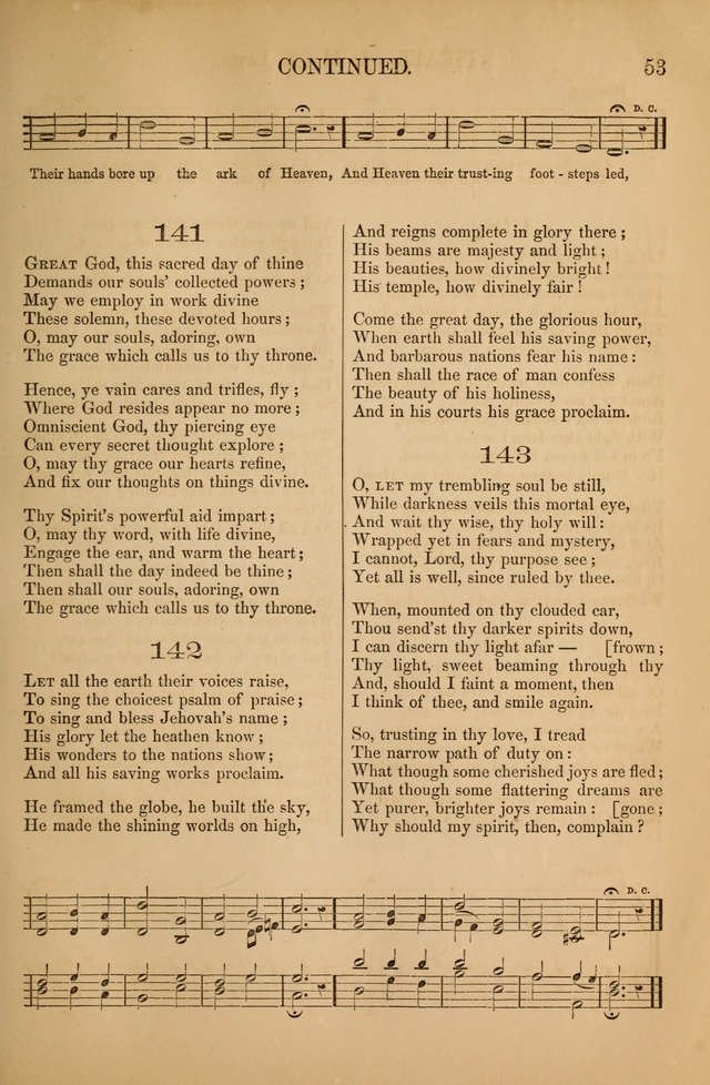 Church Choral-Book: containing tunes and hymns for congregational singing, and adapted to choirs and social worship page 53