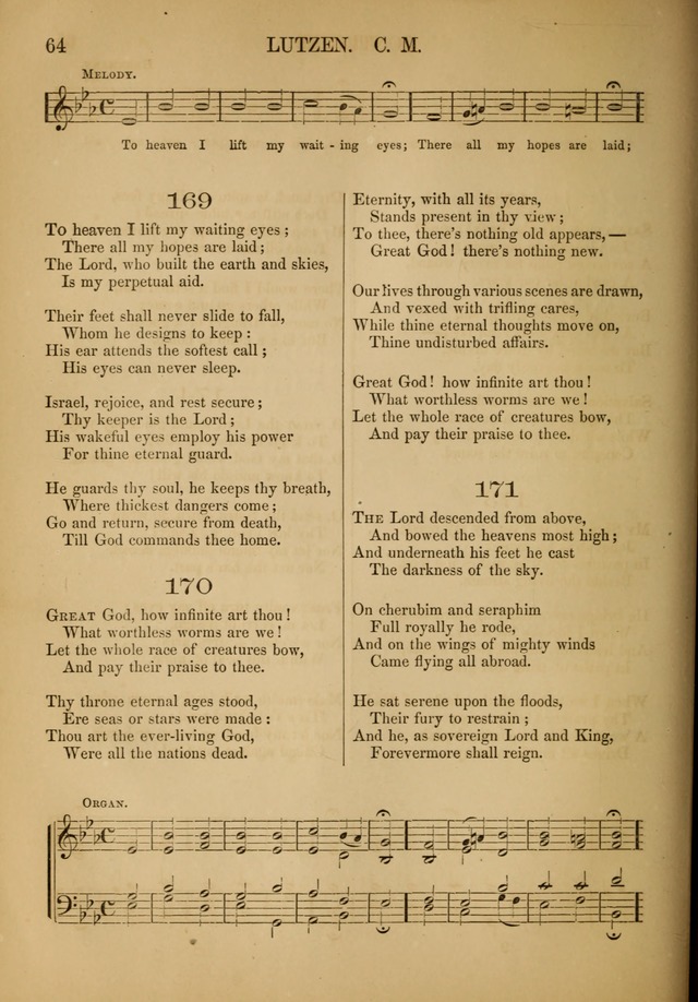 Church Choral-Book: containing tunes and hymns for congregational singing, and adapted to choirs and social worship page 64