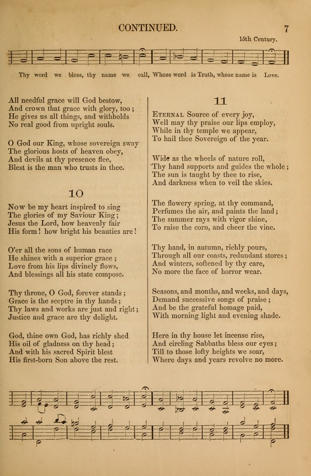 Church Choral-Book: containing tunes and hymns for congregational singing, and adapted to choirs and social worship page 7