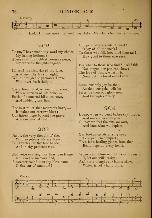 Church Choral-Book: containing tunes and hymns for congregational singing, and adapted to choirs and social worship page 76