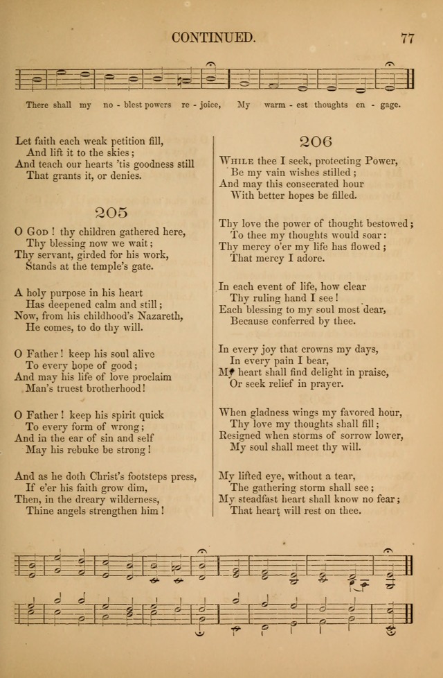 Church Choral-Book: containing tunes and hymns for congregational singing, and adapted to choirs and social worship page 77