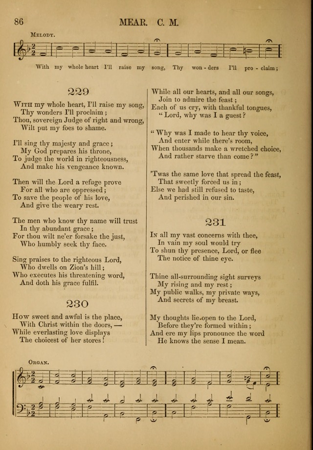 Church Choral-Book: containing tunes and hymns for congregational singing, and adapted to choirs and social worship page 86